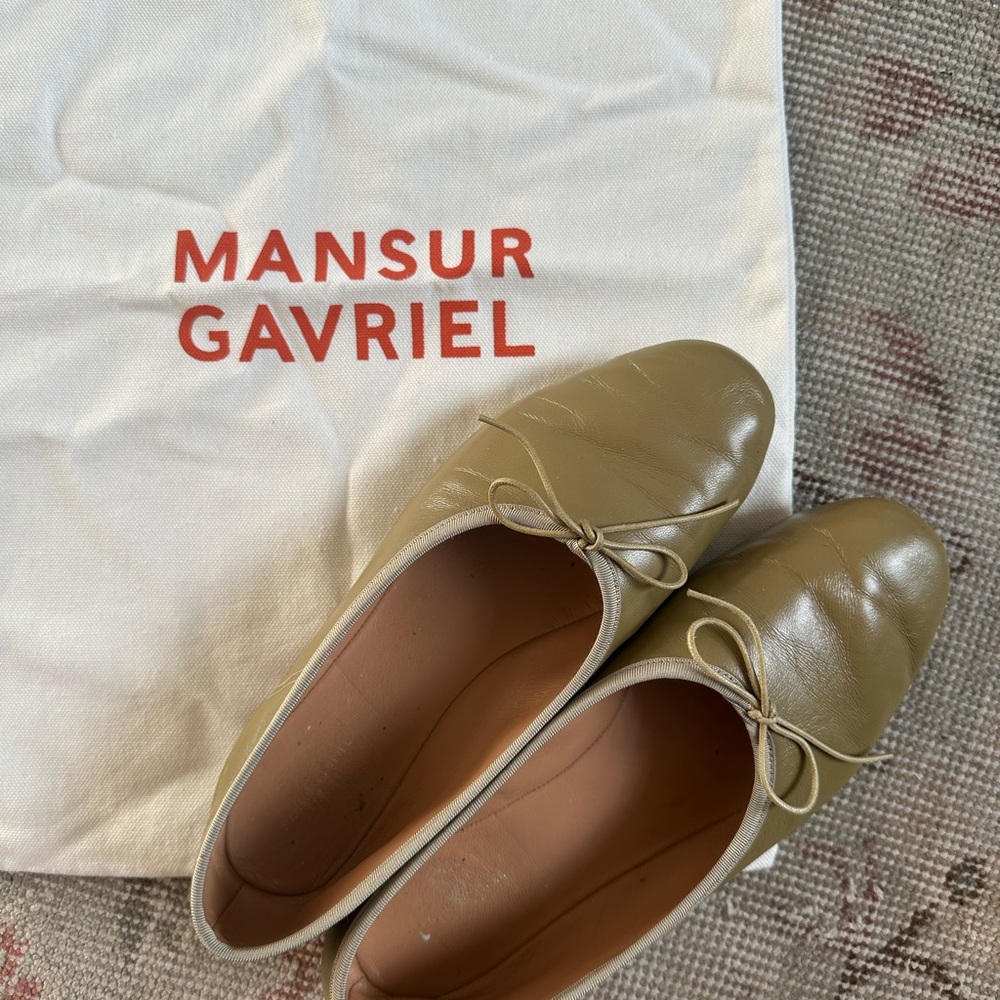 Mansur Gavriel Dream Ballerina Flats in “Safari” 36.5